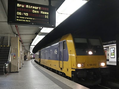 ブリュッセル中央駅ホーム国際IC