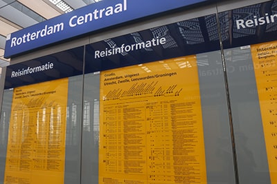 ロッテルダム駅の時刻表