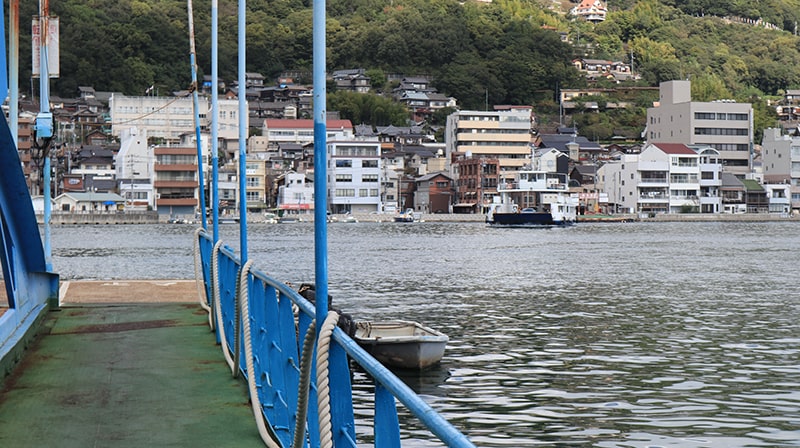 福本渡船からの風景
